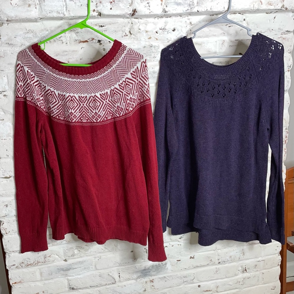 Croft&Barrow and Sonoma Women’s Sweater Size Large and XLarge